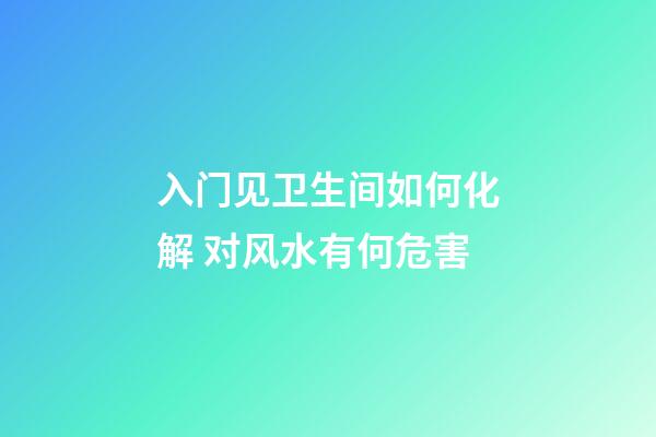 入门见卫生间如何化解 对风水有何危害